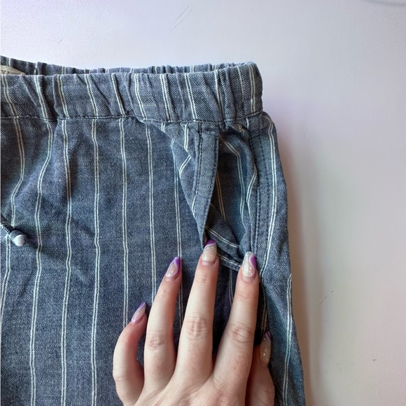 J.Crew Striped Chambray Drawstring Shorts - Picture 4 of 8